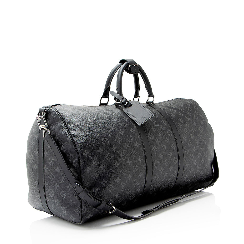 Louis Vuitton Monogram Eclipse Keepall Bandouliere 55 Duffle