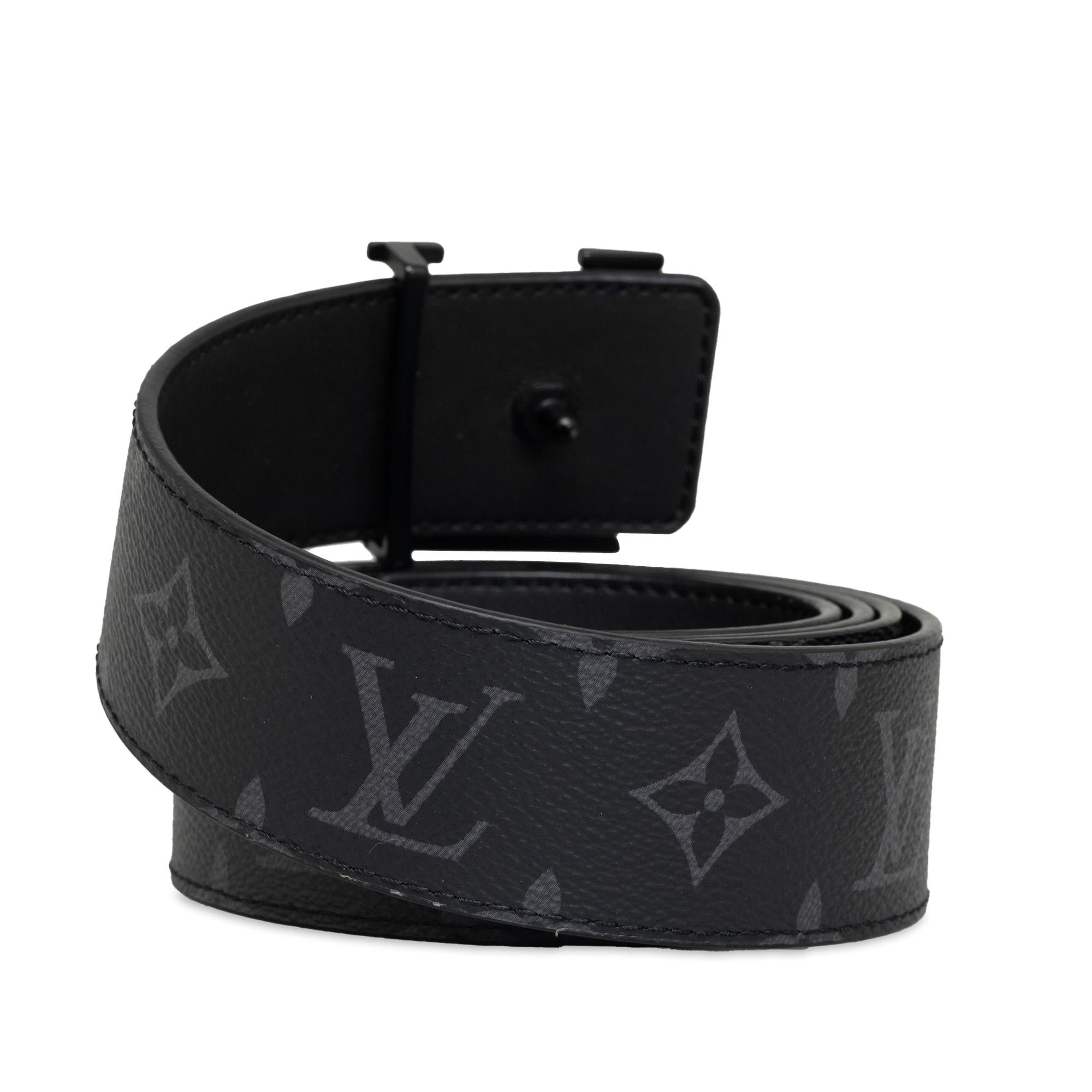 Louis Vuitton Monogram Eclipse LV Initiales Reversible Belt - 50 / 127 (SHG-YFuTJK)