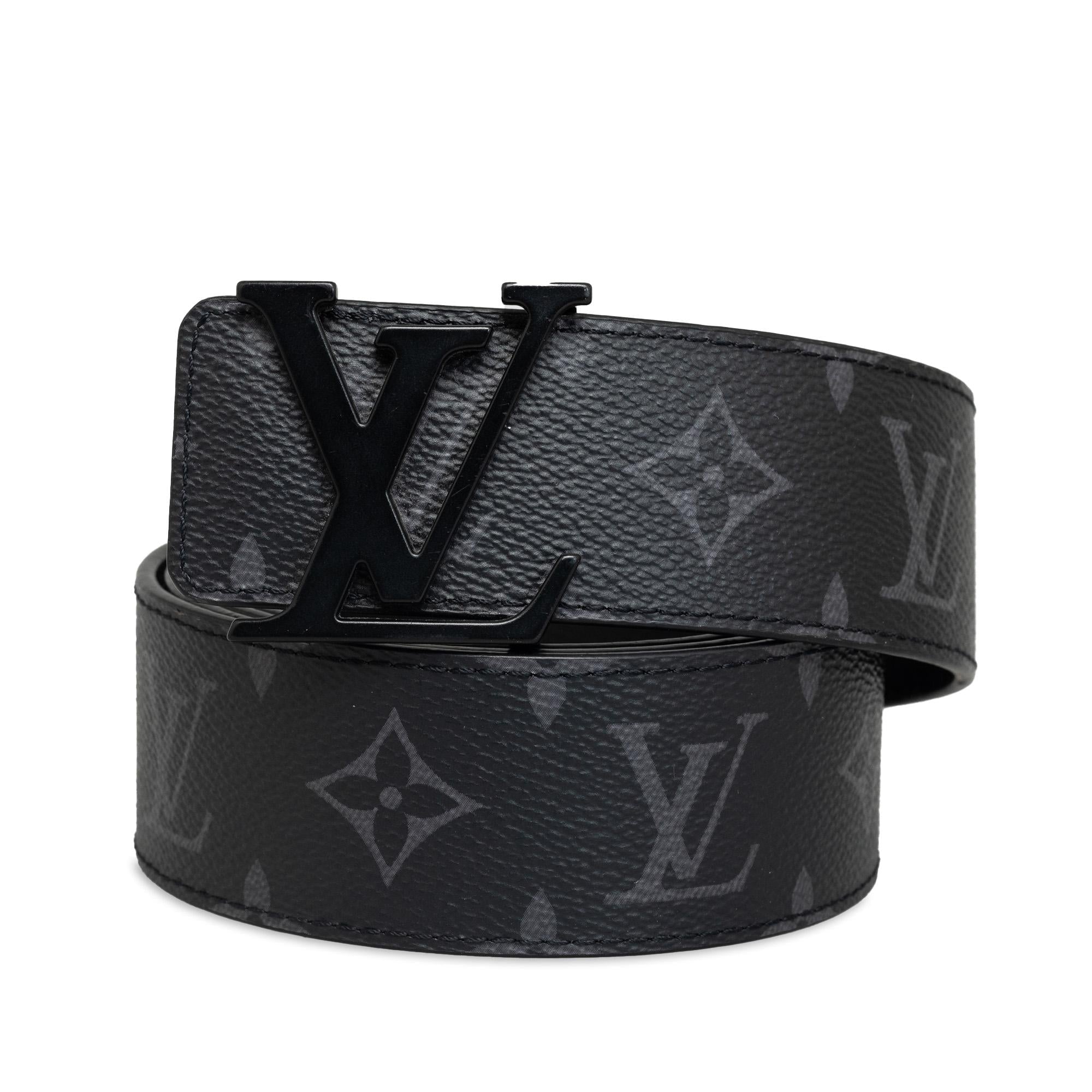 Louis Vuitton Monogram Eclipse LV Initiales Reversible Belt - 50 / 127 (SHG-YFuTJK)