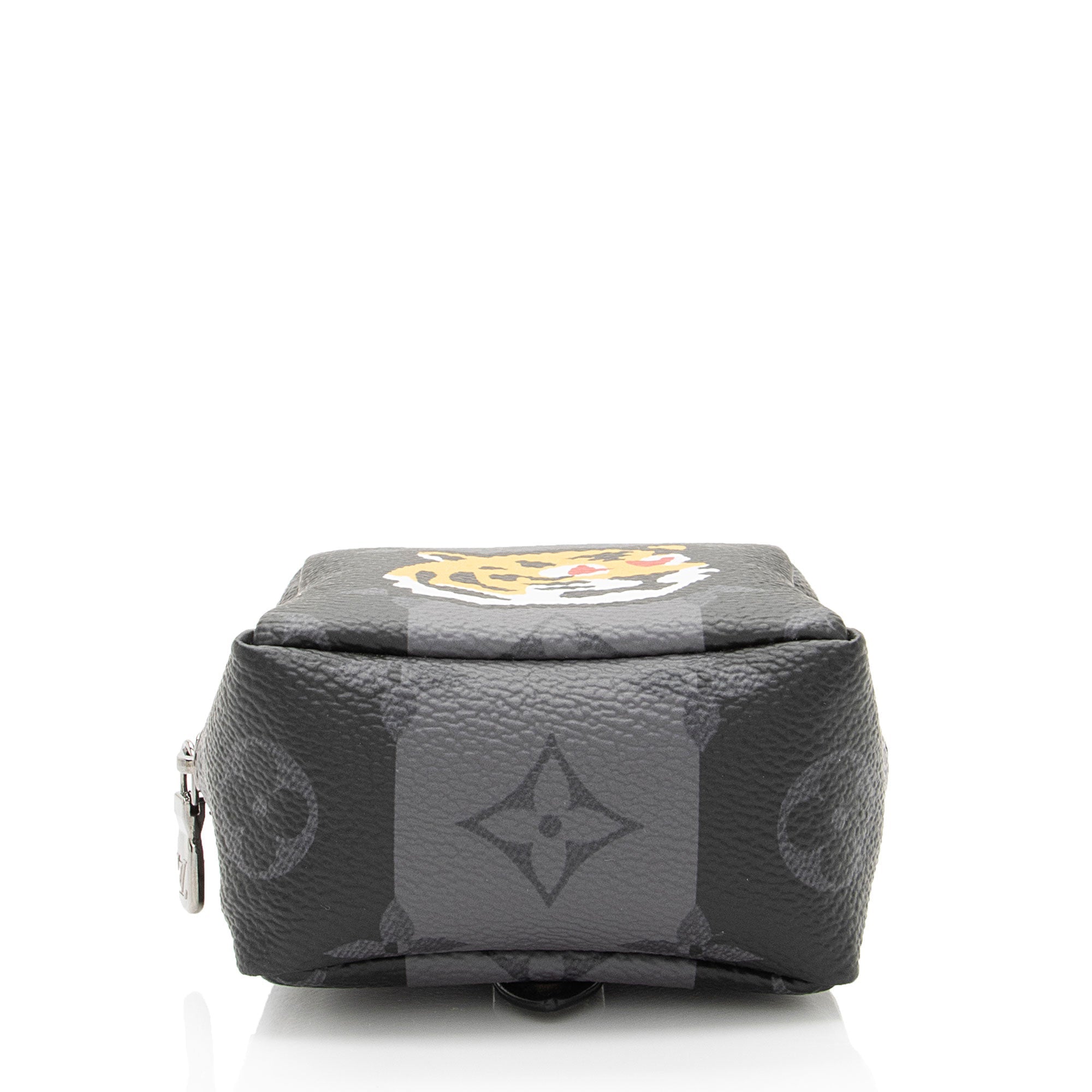 Louis Vuitton Monogram Eclipse LV Made Squared Pouch Bag Charm (SHF-ZELiLa)