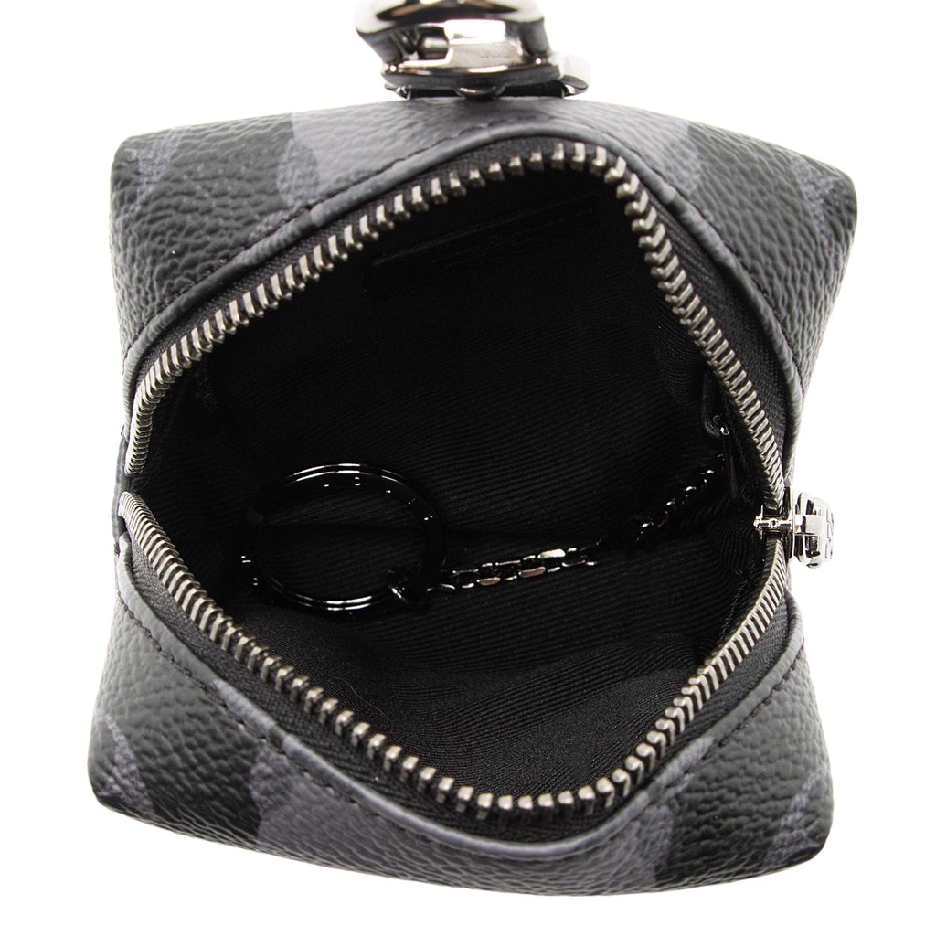Louis Vuitton Monogram Eclipse LV Made Squared Pouch Bag Charm (SHF-ZELiLa)