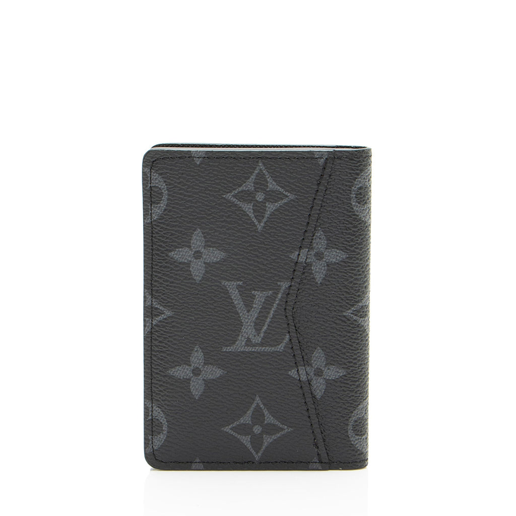 Louis Vuitton Monogram Eclipse Pocket Organizer Wallet (SHF-R5R2LH)