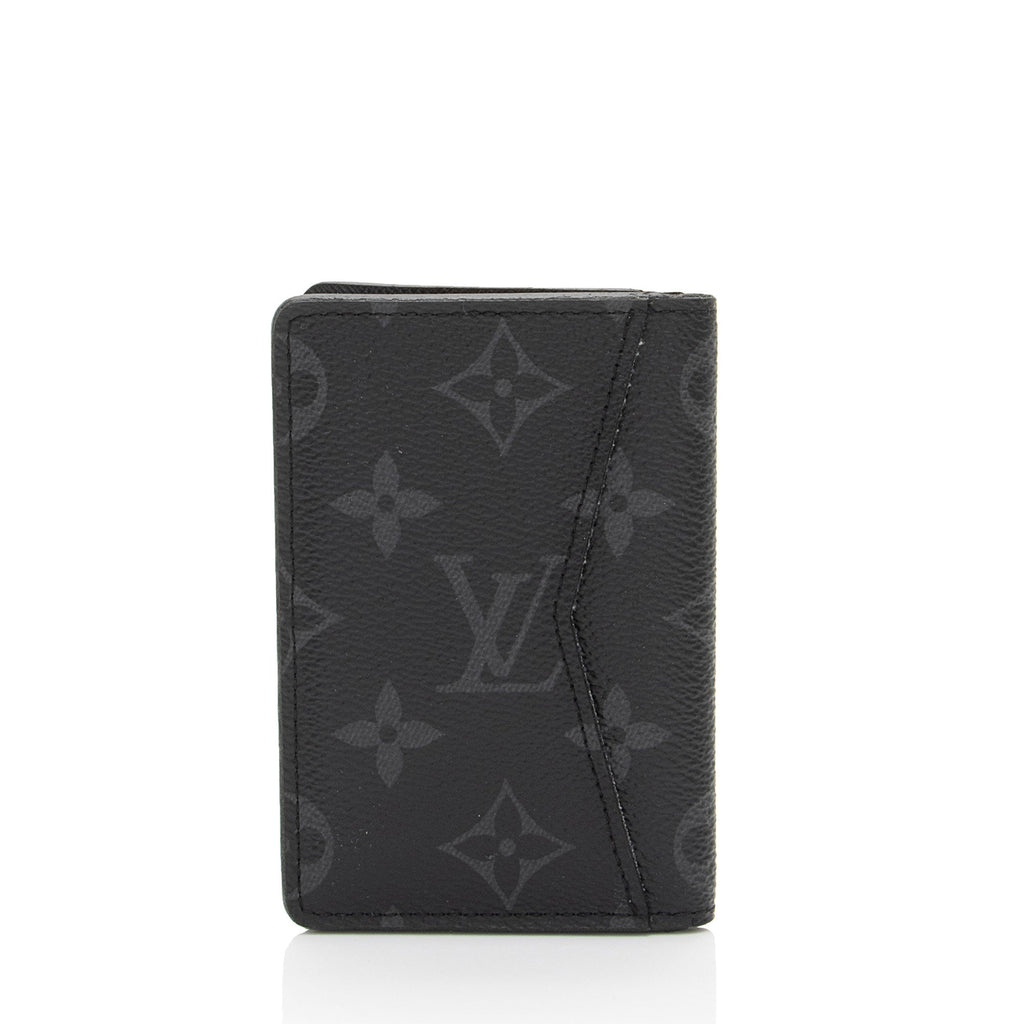 Louis Vuitton Monogram Eclipse Pocket Organizer Wallet (SHF-QWewtU)