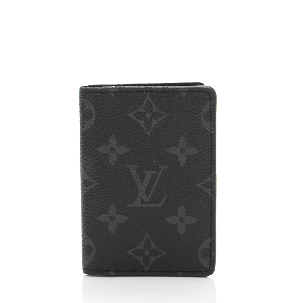 Louis Vuitton Monogram Eclipse Pocket Organizer Wallet (SHF-QWewtU)