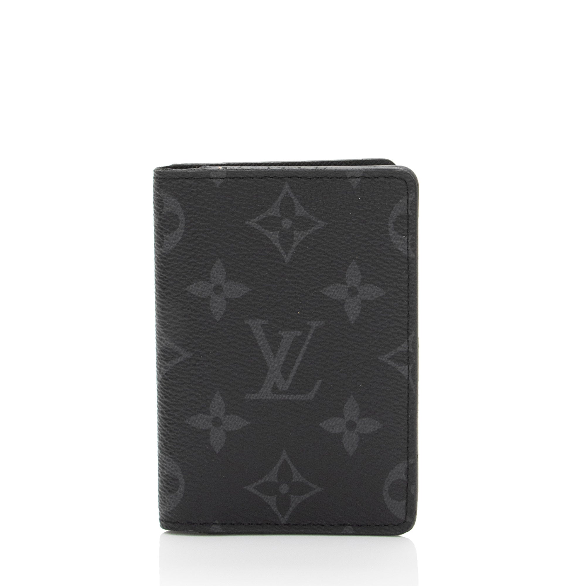 Louis Vuitton Monogram Eclipse Pocket Organizer Wallet (SHF-QWewtU)