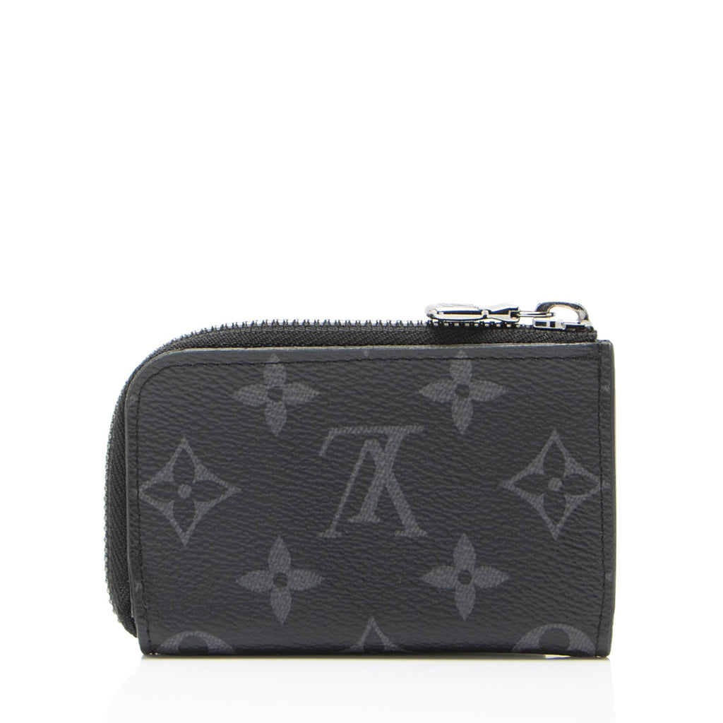Louis Vuitton Monogram Eclipse Porte Monnaie Jour Zip Coin Purse