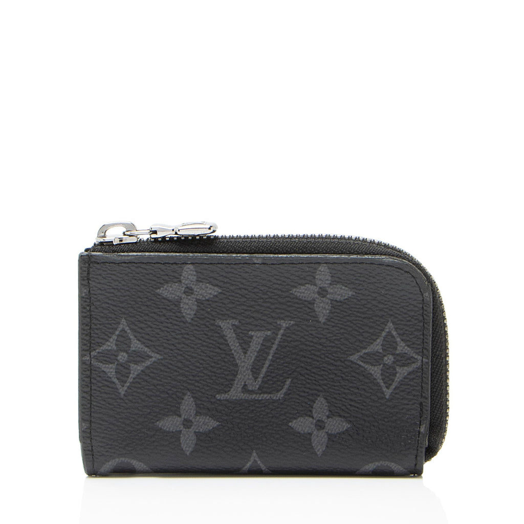 Louis Vuitton Monogram Eclipse Porte Monnaie Jour Zip Coin Purse