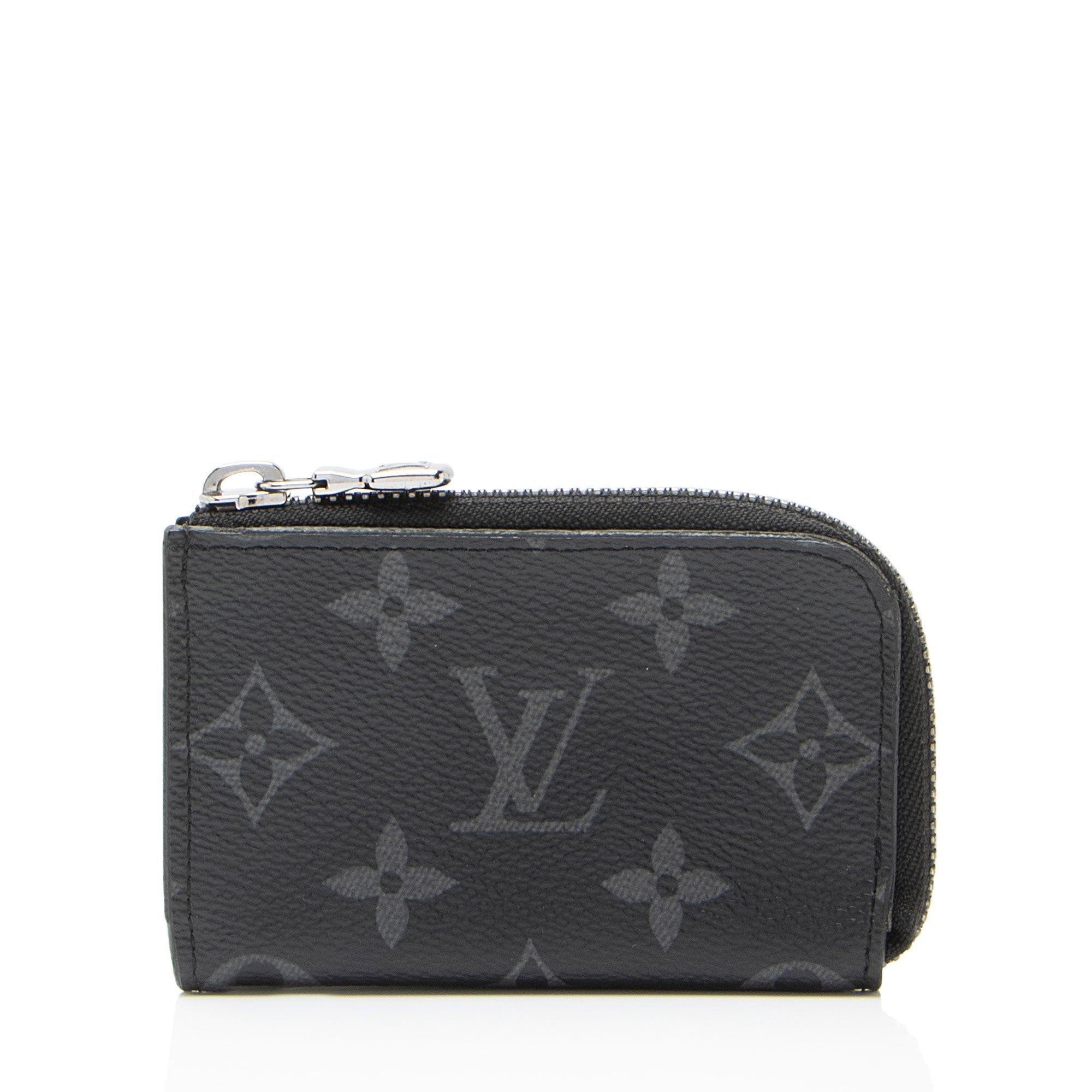Louis Vuitton Monogram Eclipse Porte Monnaie Jour Zip Coin Purse