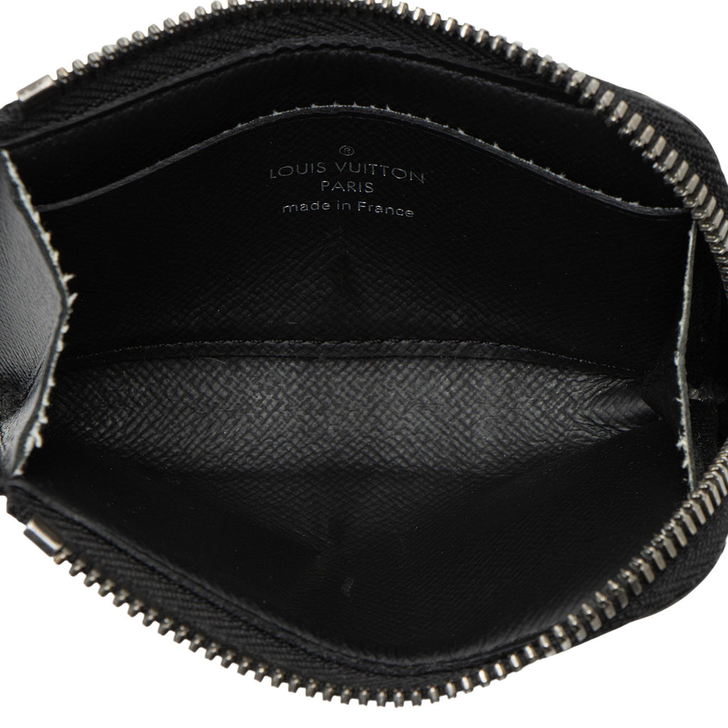 Louis Vuitton Monogram Eclipse Porte Monnaie Jour Zip Coin Purse