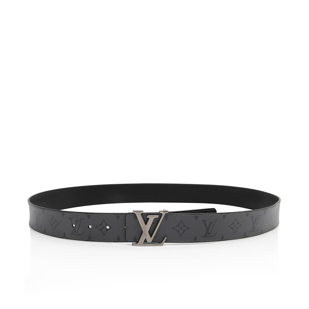 Louis Vuitton Monogram Eclipse Reversible Initiales Belt - Size 44 / 110 (SHF-qnssjv)