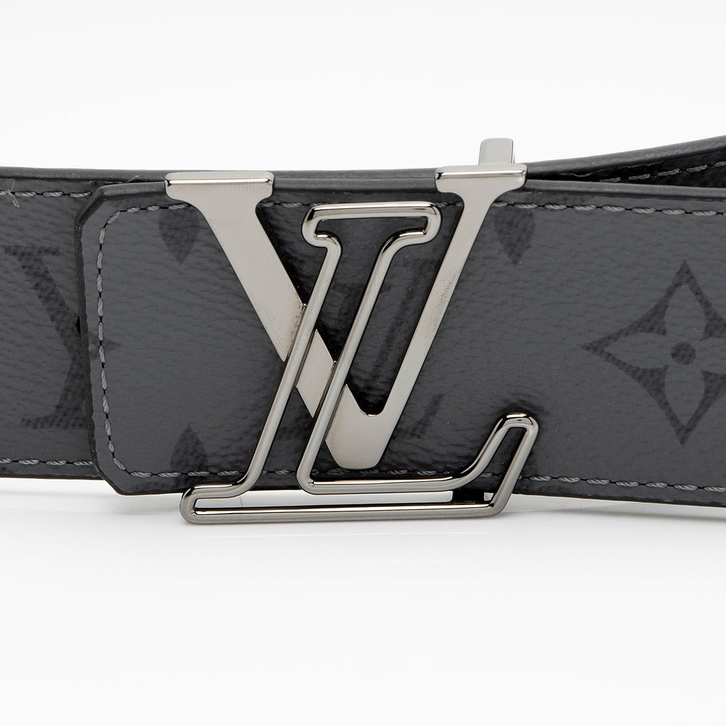 Louis Vuitton Monogram Eclipse Reversible LV Line Belt - Size 38 / 95