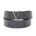 Louis Vuitton Monogram Eclipse Reversible LV Line Belt - Size 38 / 95