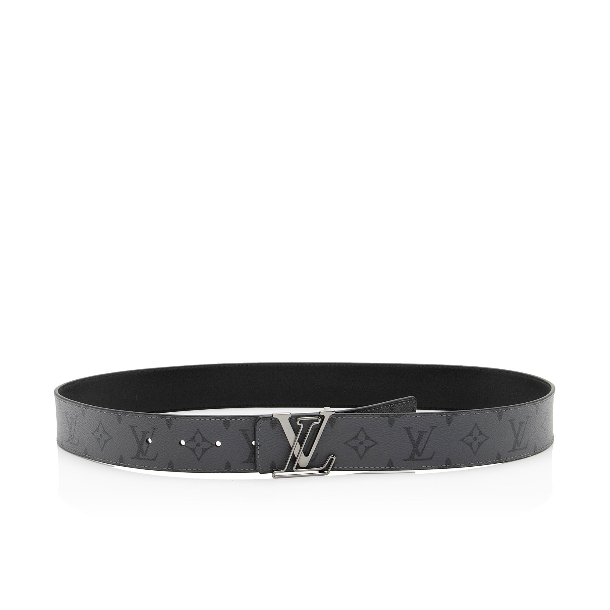 Louis Vuitton Monogram Eclipse Reversible LV Line Belt - Size 38 / 95