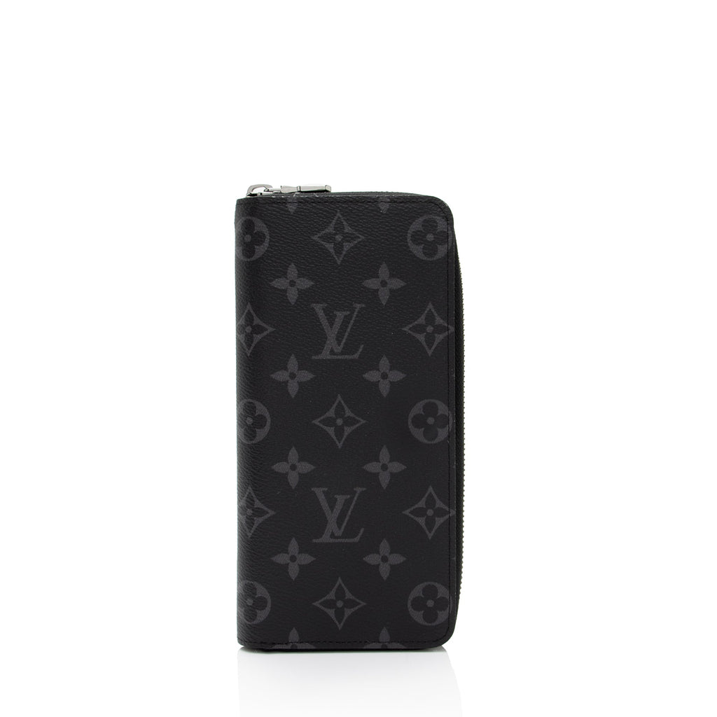 Louis Vuitton Monogram Eclipse Vertical Zippy Wallet (SHF-aUsvWA)