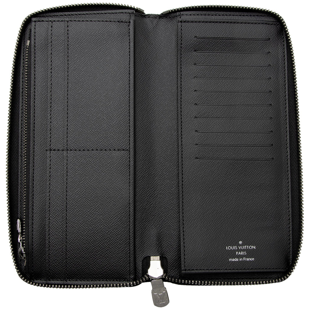 Louis Vuitton Monogram Eclipse Vertical Zippy Wallet (SHF-aUsvWA)