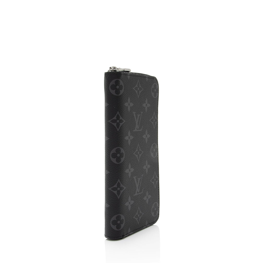 Louis Vuitton Monogram Eclipse Vertical Zippy Wallet (SHF-aUsvWA)