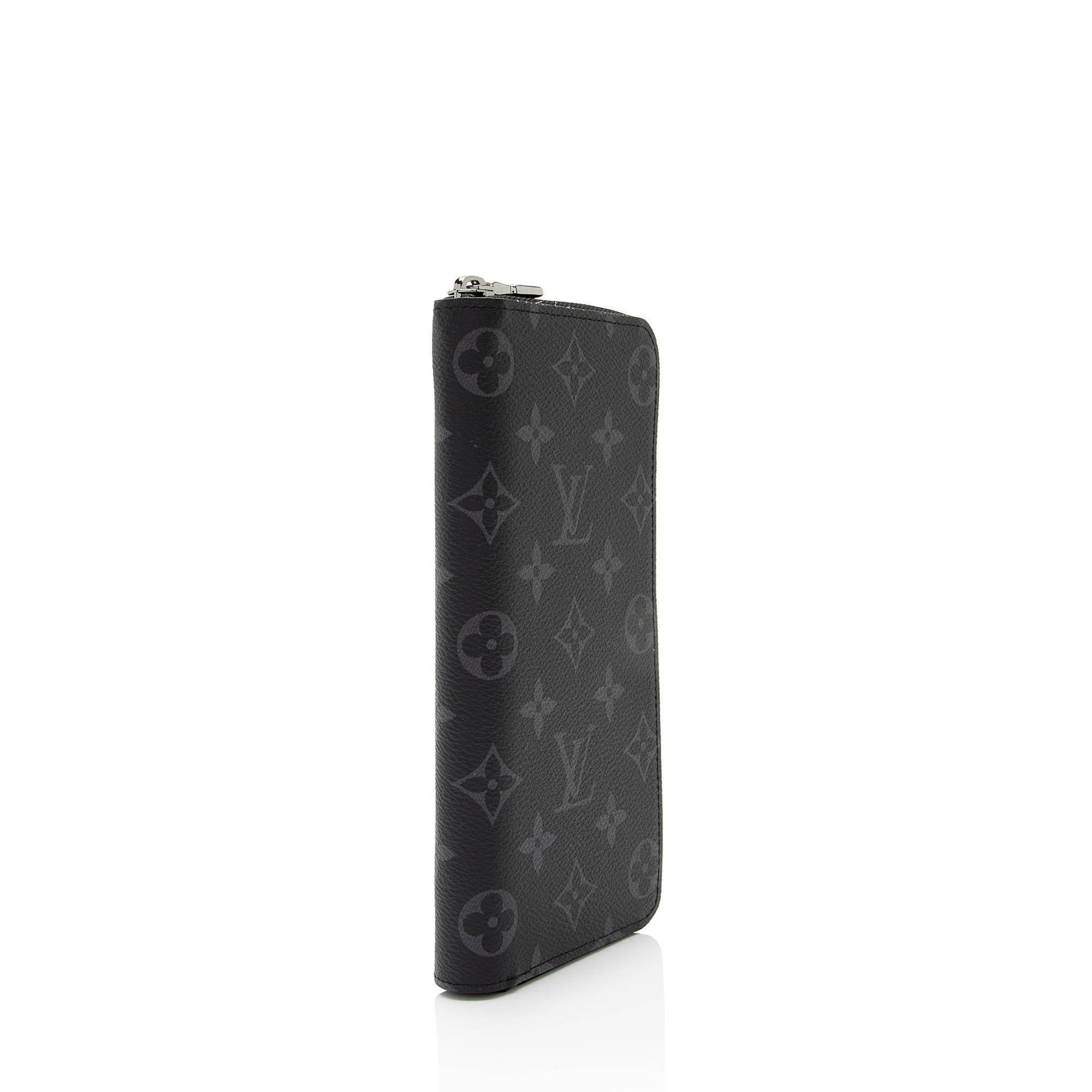 Louis Vuitton Monogram Eclipse Vertical Zippy Wallet (SHF-aUsvWA)