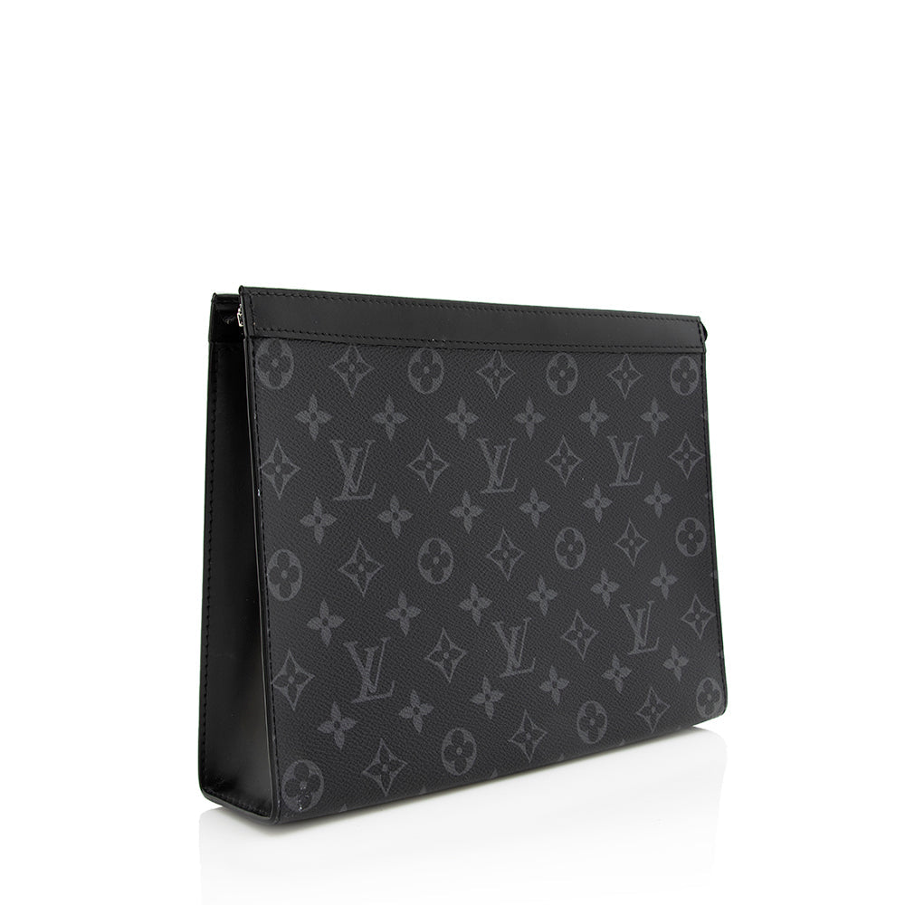 Louis Vuitton Monogram Eclipse Voyage MM Pochette (SHF-19476)