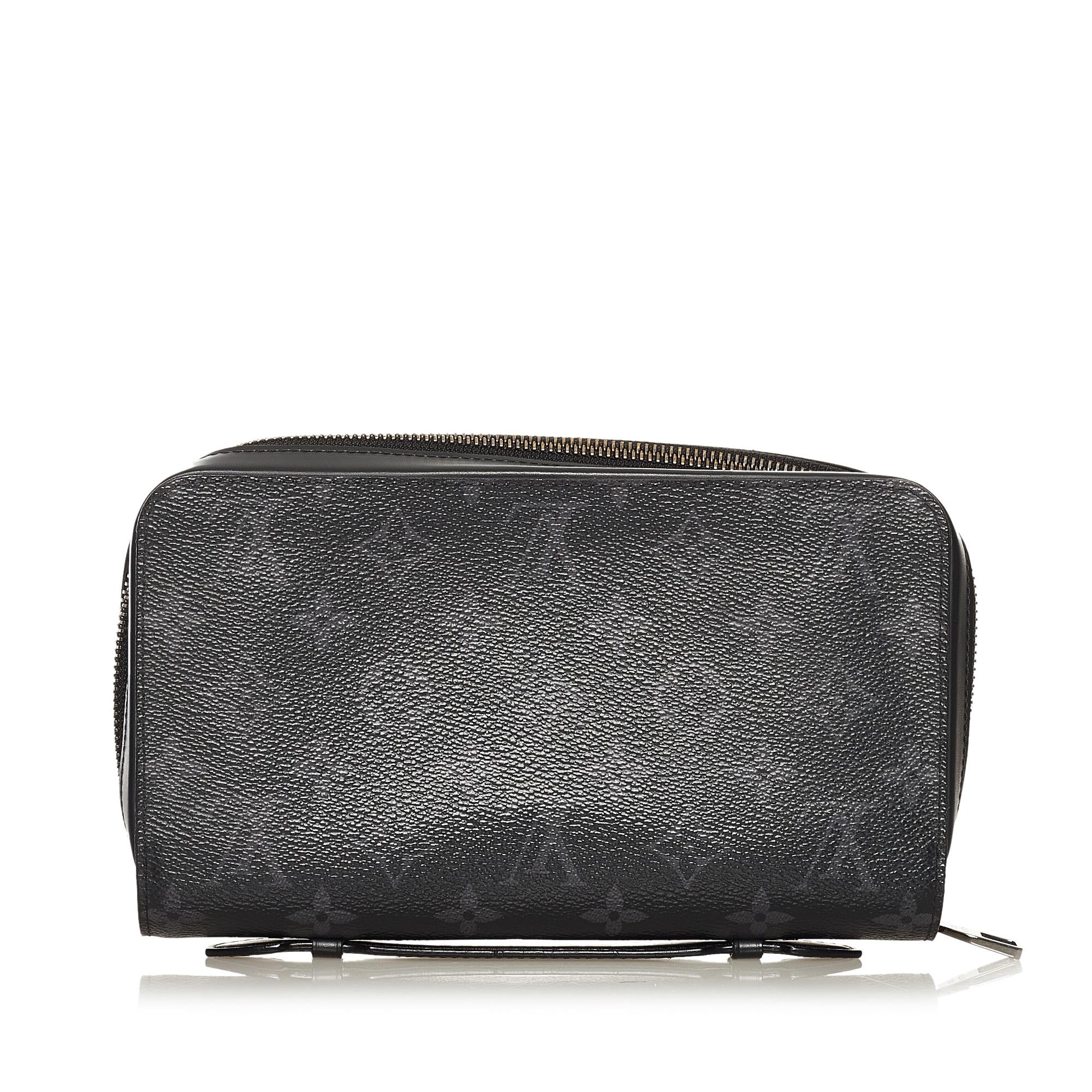 Louis Vuitton Monogram Eclipse Zippy XL Wallet (SHG-34522)