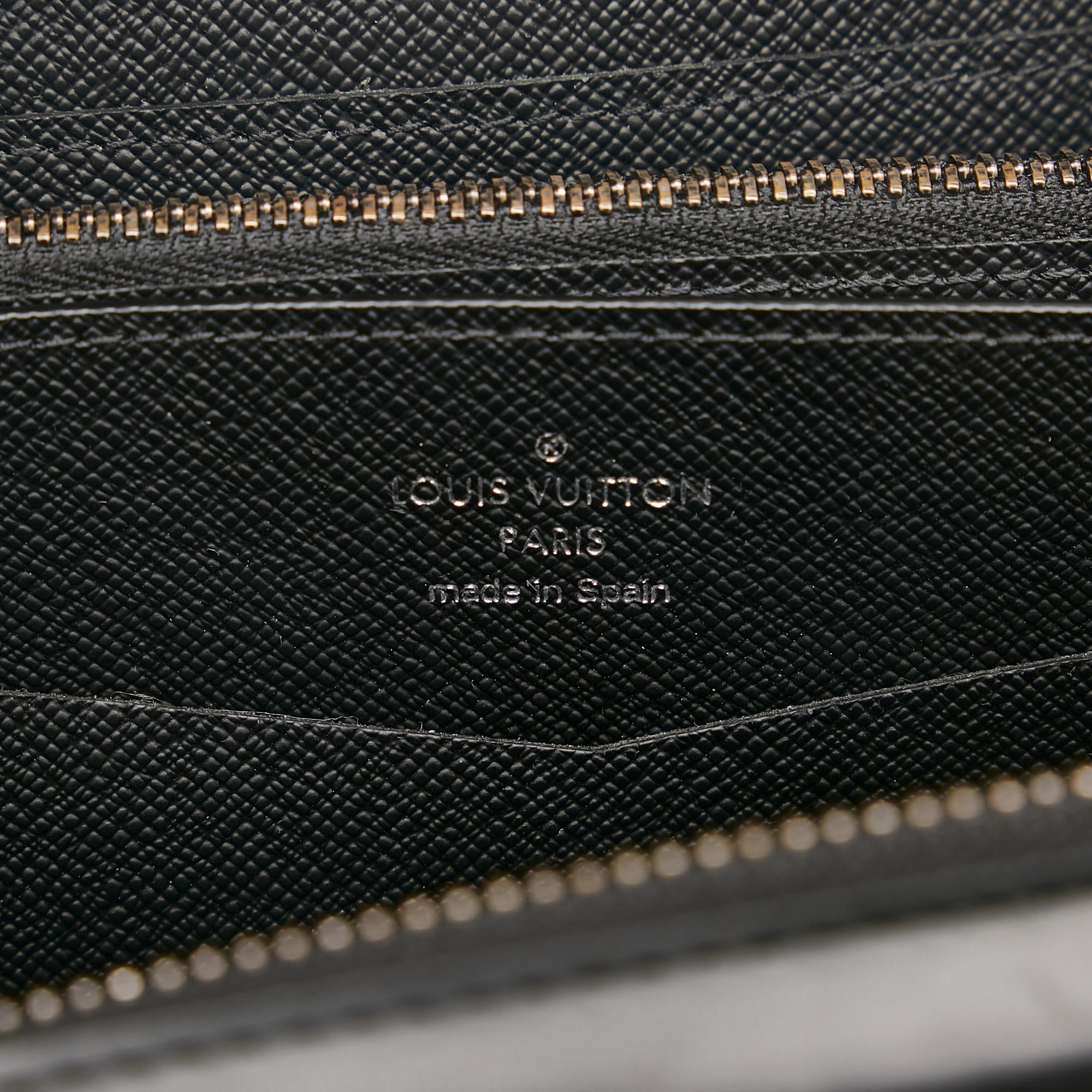 Louis Vuitton Monogram Eclipse Zippy XL Wallet (SHG-34522)