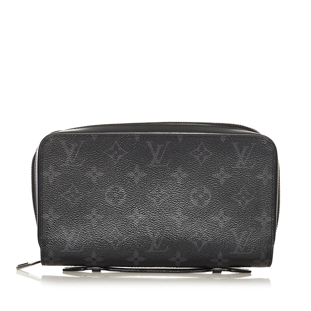Louis Vuitton Monogram Eclipse Zippy XL Wallet (SHG-34522)