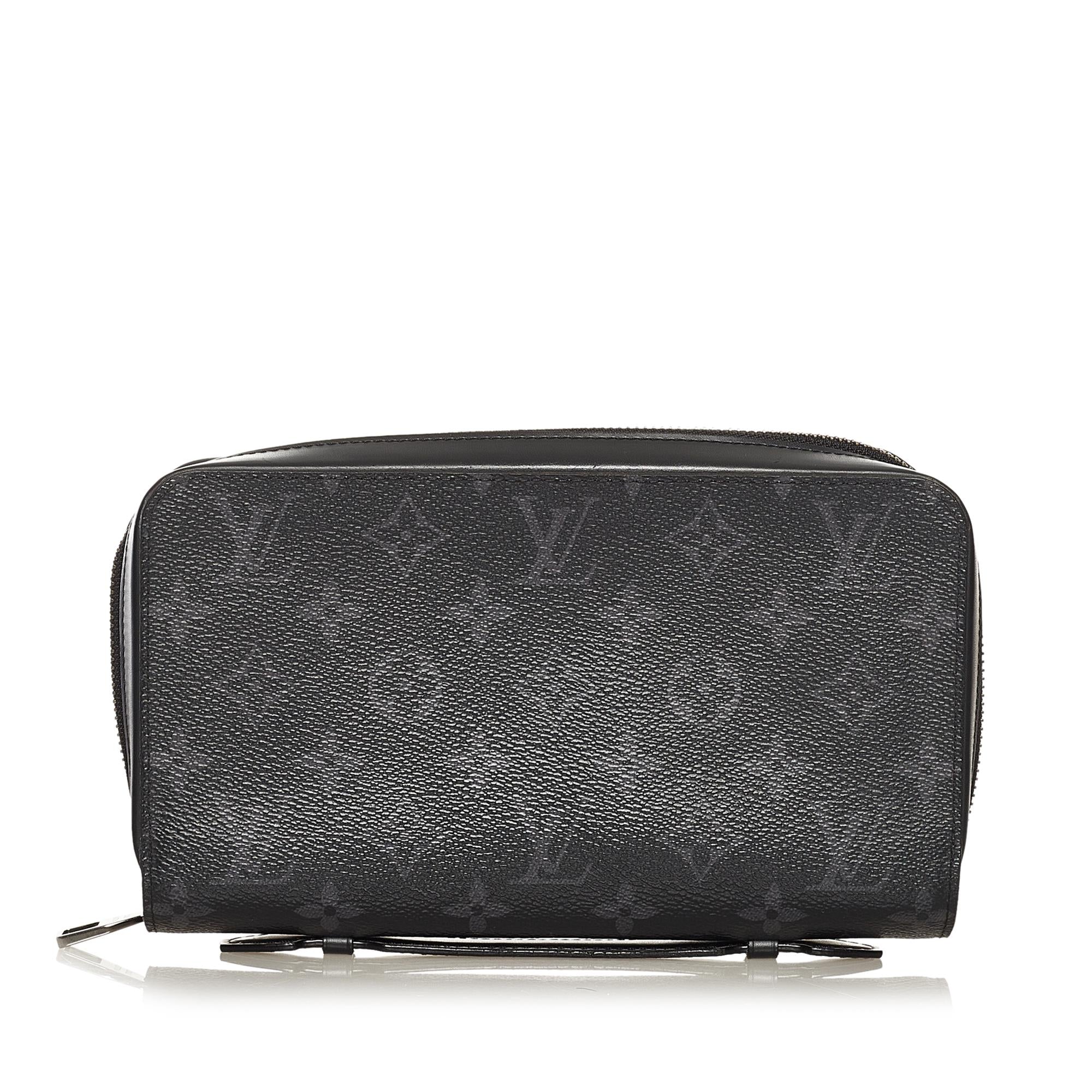 Louis Vuitton Monogram Eclipse Zippy XL Wallet (SHG-34522)