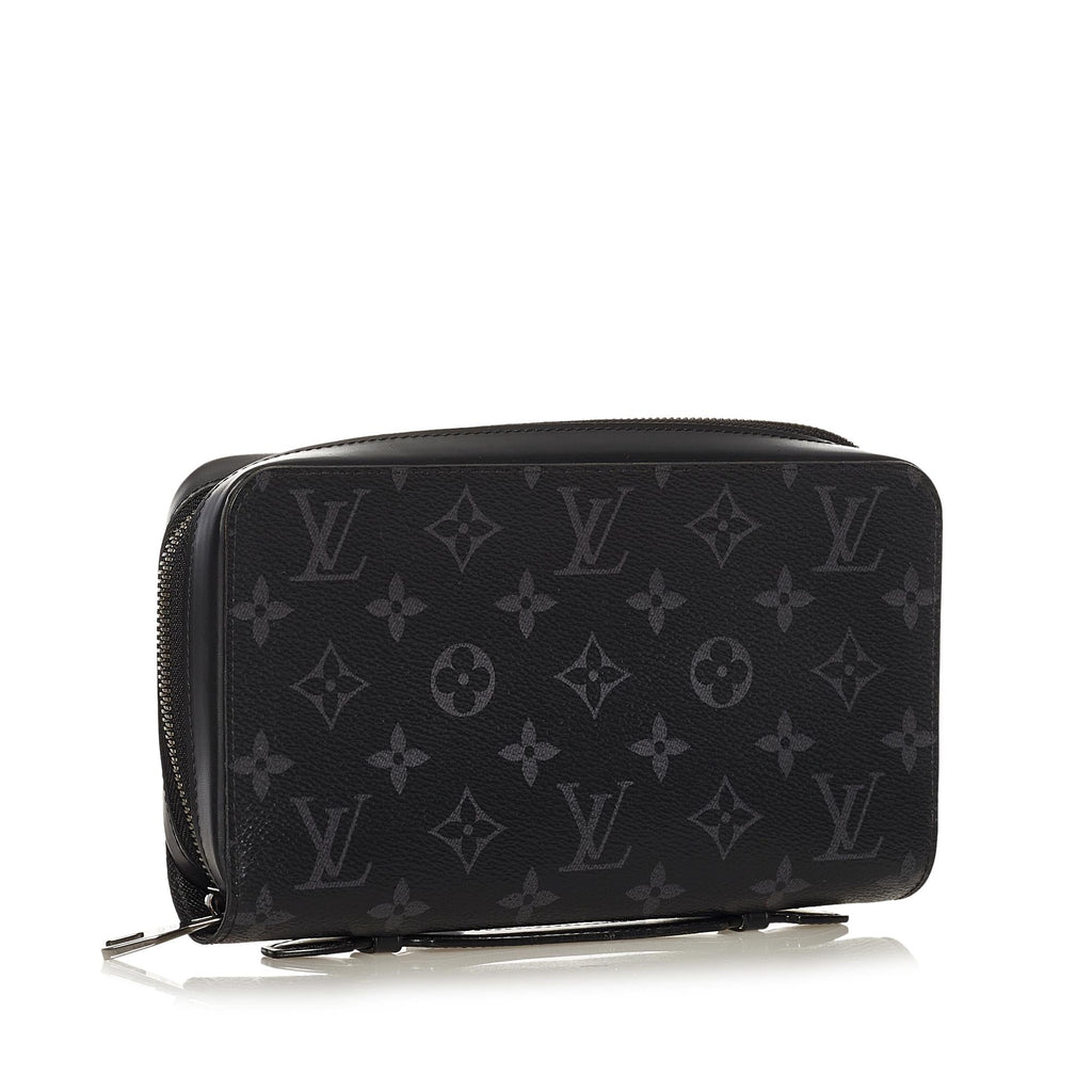 Louis Vuitton Monogram Eclipse Zippy XL Wallet (SHG-34522)