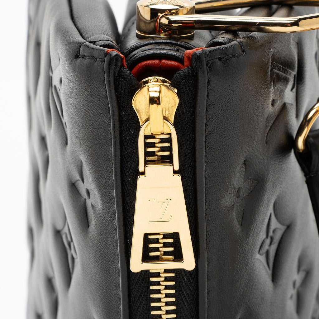 Louis Vuitton Monogram Embossed Lambskin Coussin BB Shoulder Bag