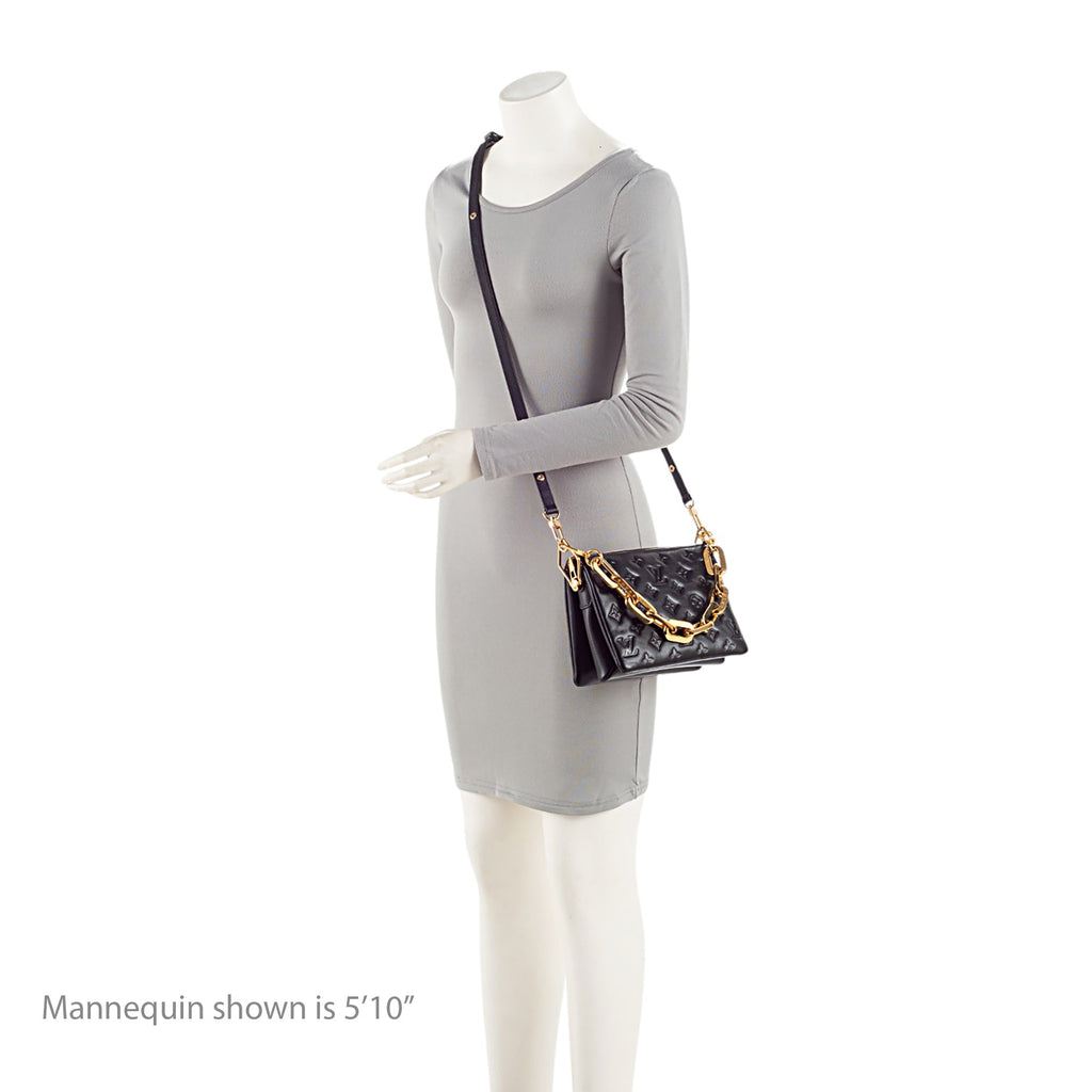 Louis Vuitton Monogram Embossed Lambskin Coussin BB Shoulder Bag