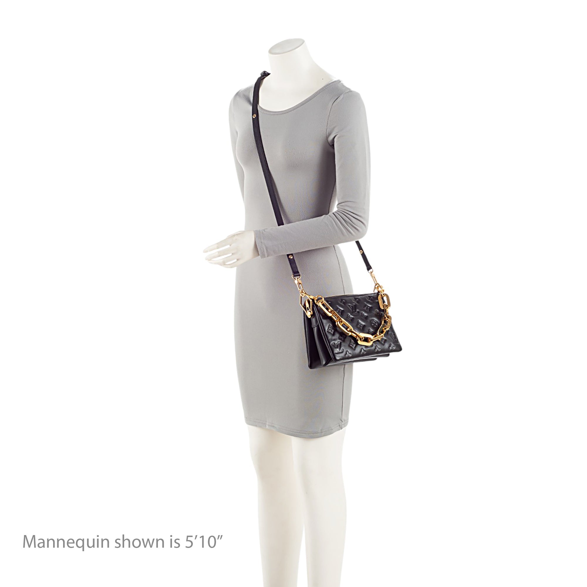 Louis Vuitton Monogram Embossed Lambskin Coussin BB Shoulder Bag