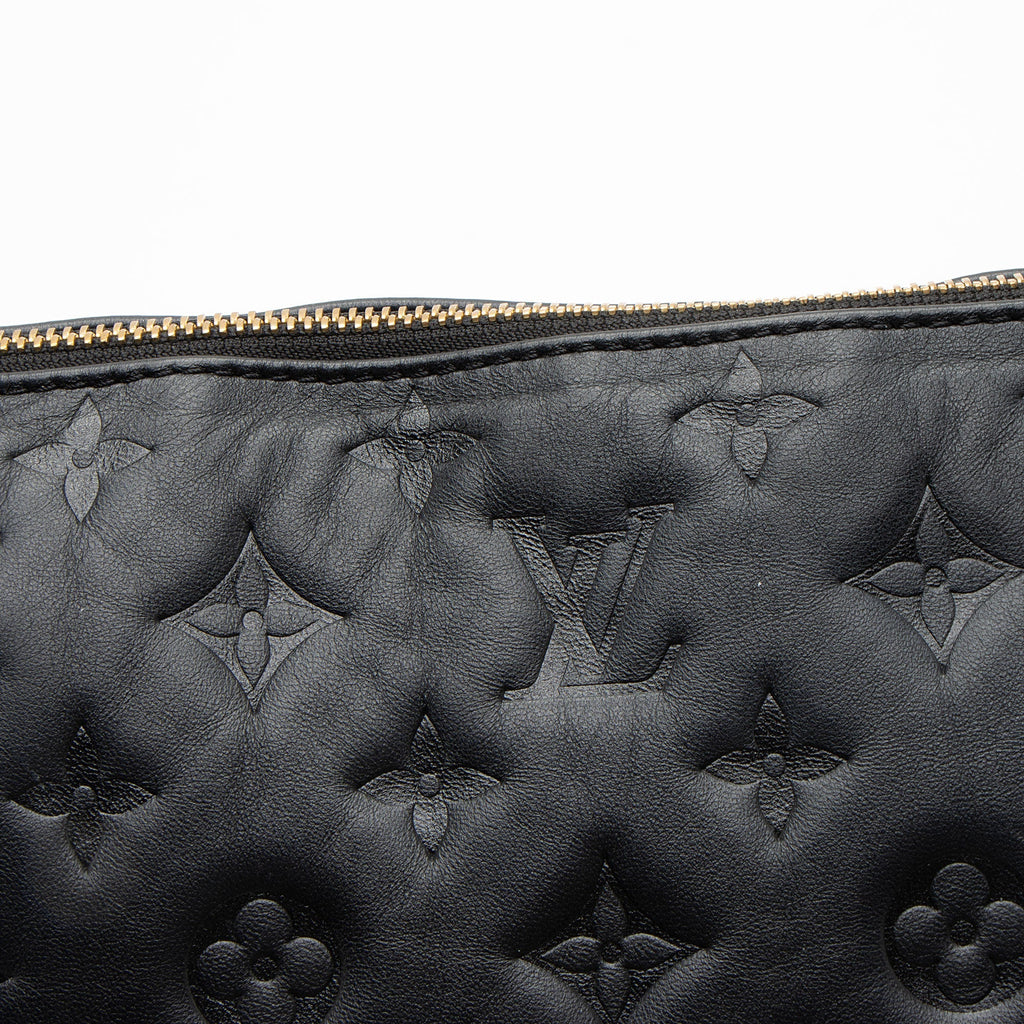 Louis Vuitton Monogram Embossed Lambskin Coussin MM Shoulder Bag