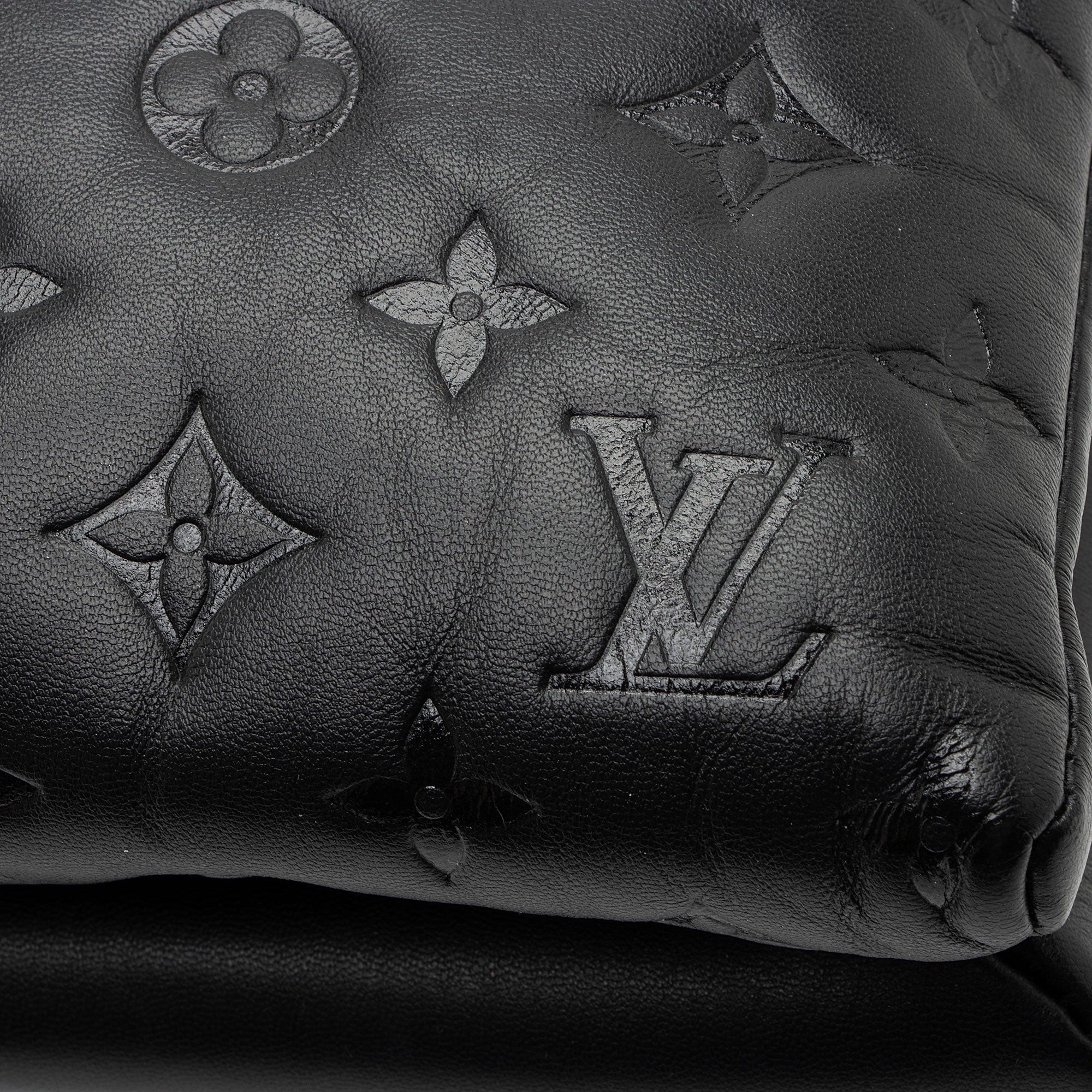 Louis Vuitton Monogram Embossed Lambskin Coussin MM Shoulder Bag