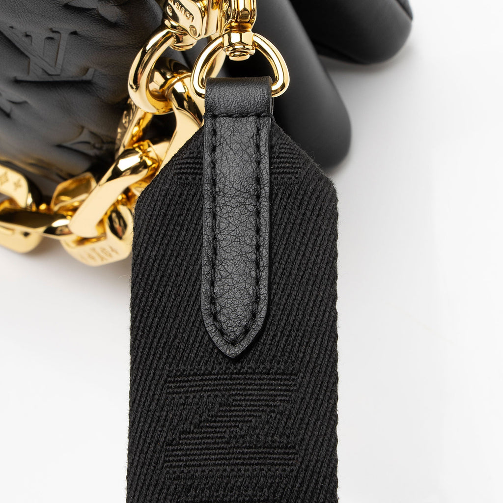 Louis Vuitton Monogram Embossed Lambskin Coussin MM Shoulder Bag