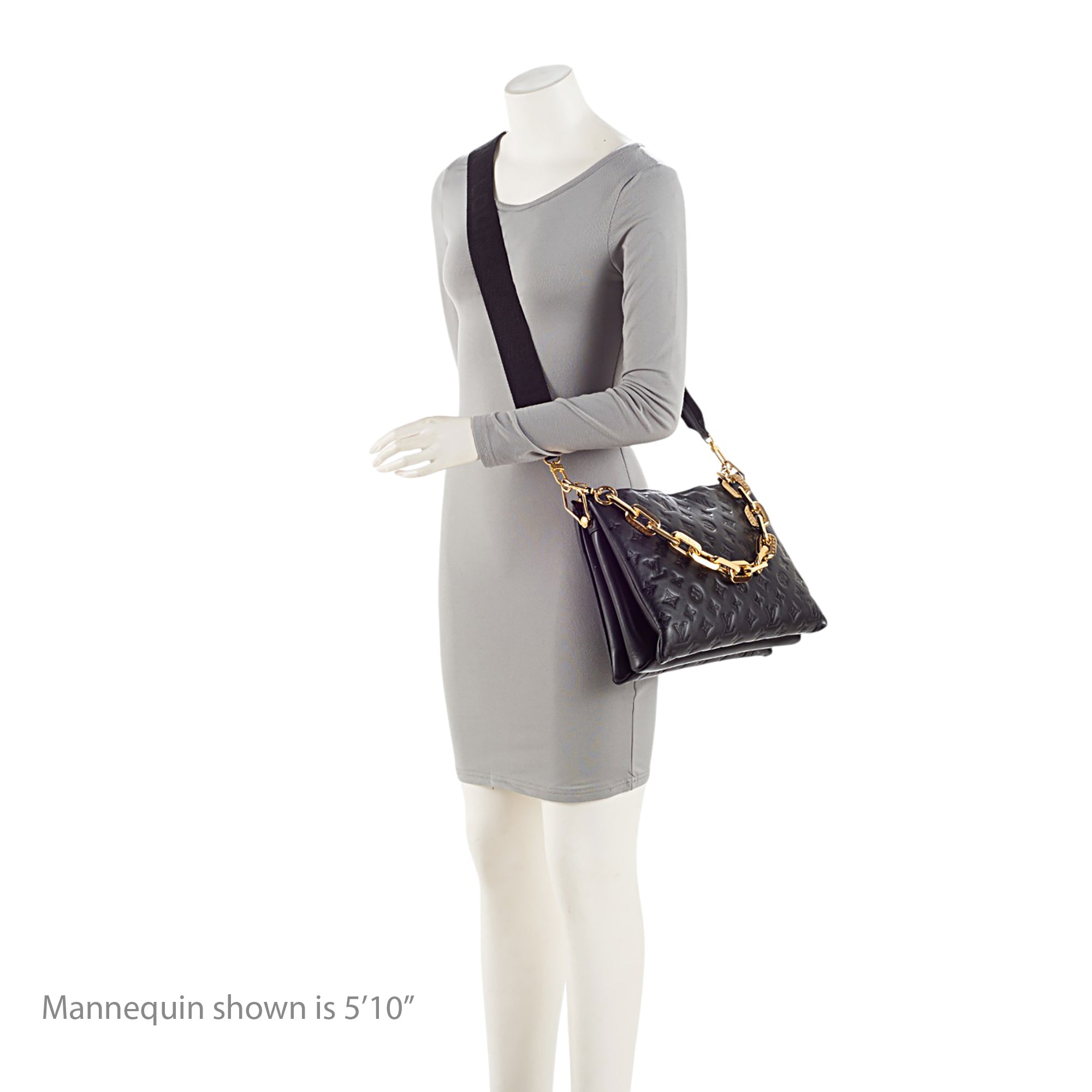 Louis Vuitton Monogram Embossed Lambskin Coussin MM Shoulder Bag