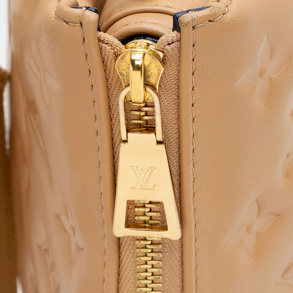 Louis Vuitton Monogram Embossed Lambskin Coussin PM Shoulder Bag (SHF-u4QQP3)