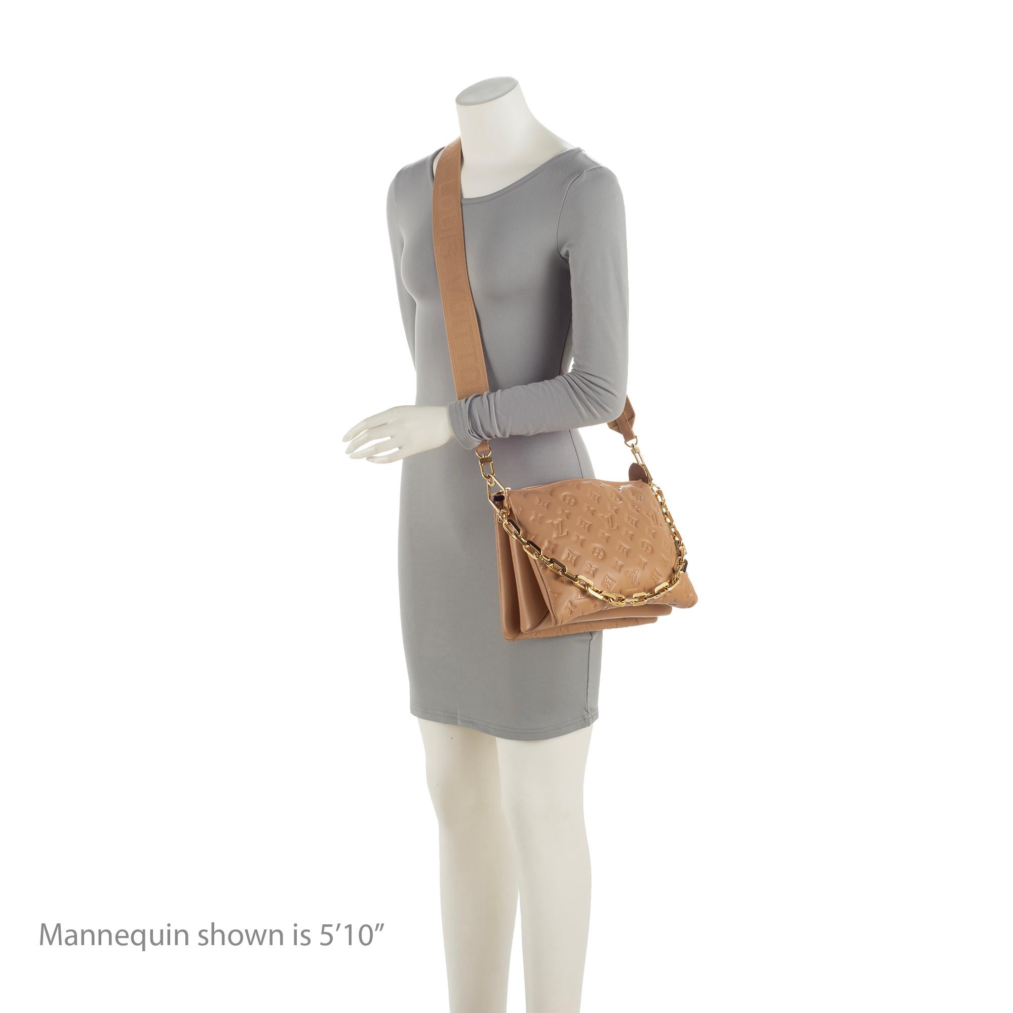 Louis Vuitton Monogram Embossed Lambskin Coussin PM Shoulder Bag (SHF-u4QQP3)