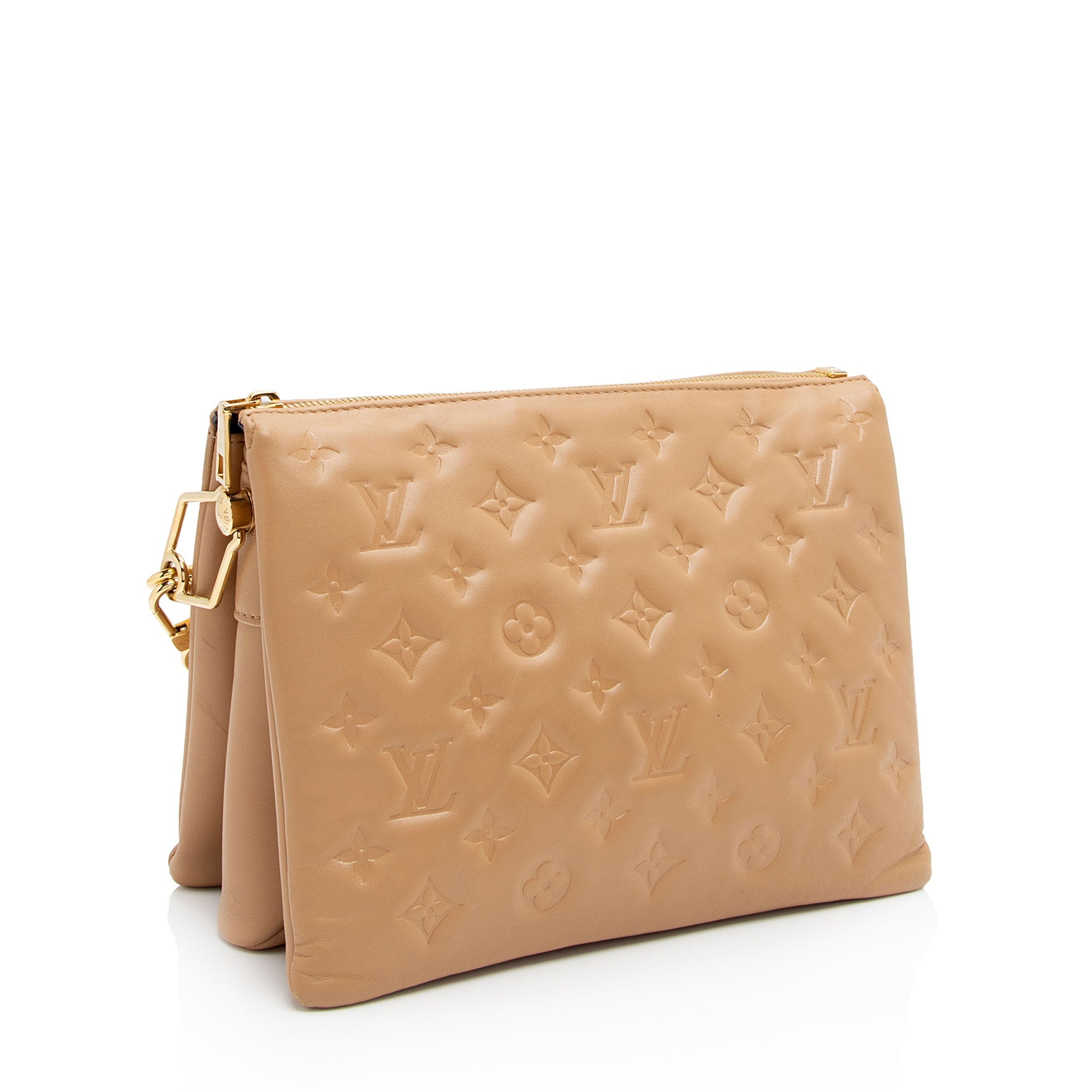 Louis Vuitton Monogram Embossed Lambskin Coussin PM Shoulder Bag (SHF-u4QQP3)