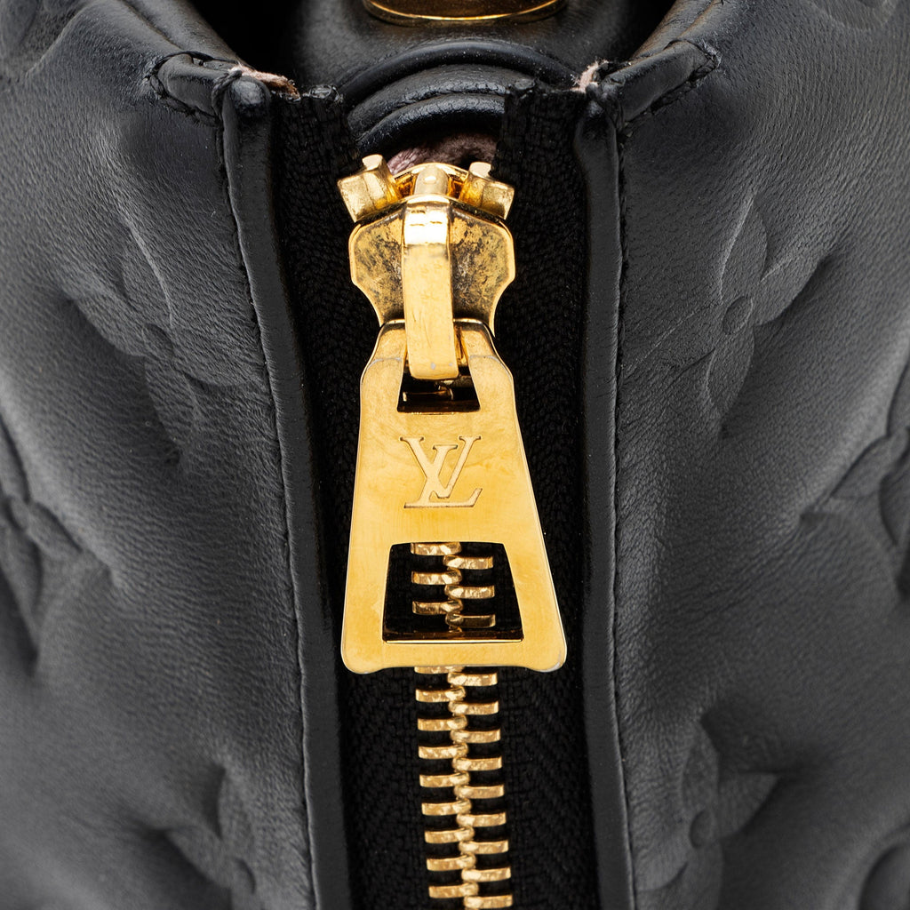 Louis Vuitton Monogram Embossed Lambskin Coussin PM Shoulder Bag (SHF-svpuoF)