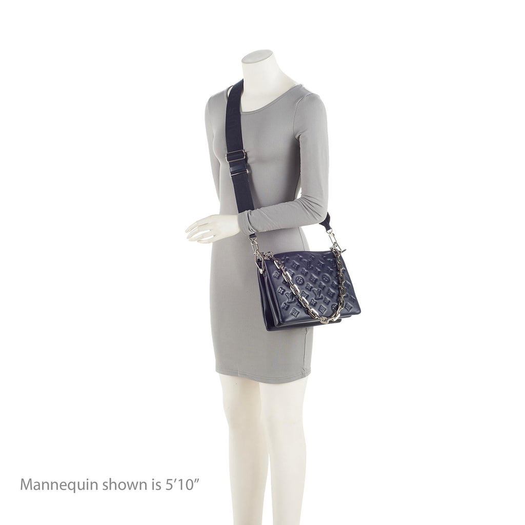 Louis Vuitton Monogram Embossed Lambskin Coussin PM Shoulder Bag (SHF-jwrSkh)