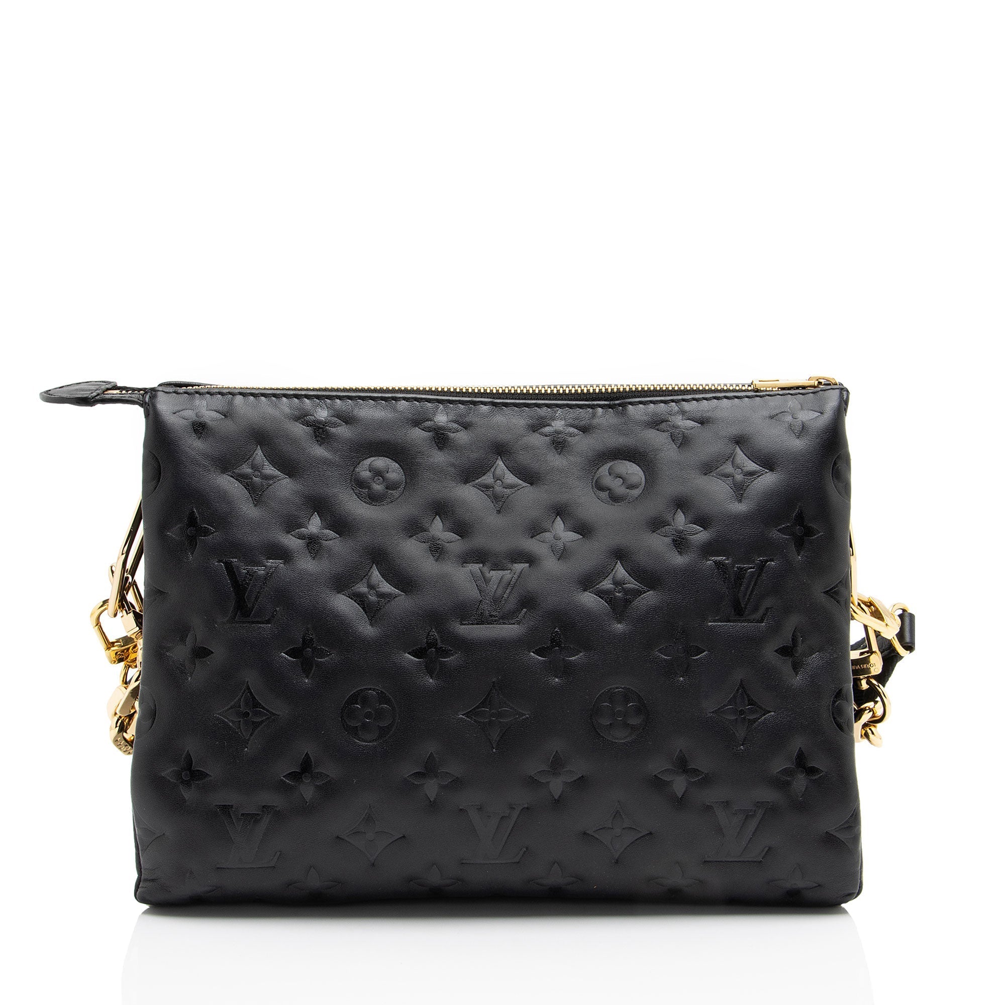 Louis Vuitton Monogram Embossed Lambskin Coussin PM Shoulder Bag