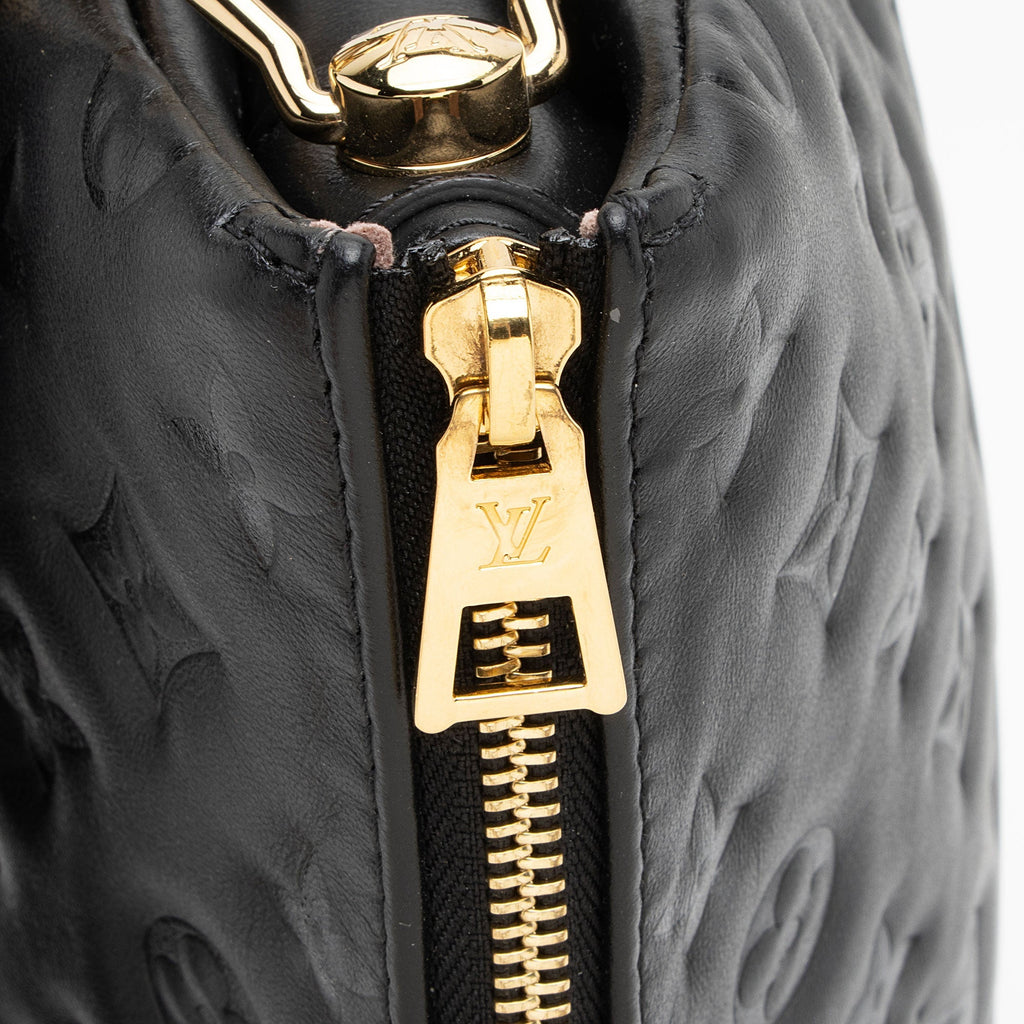 Louis Vuitton Monogram Embossed Lambskin Coussin PM Shoulder Bag