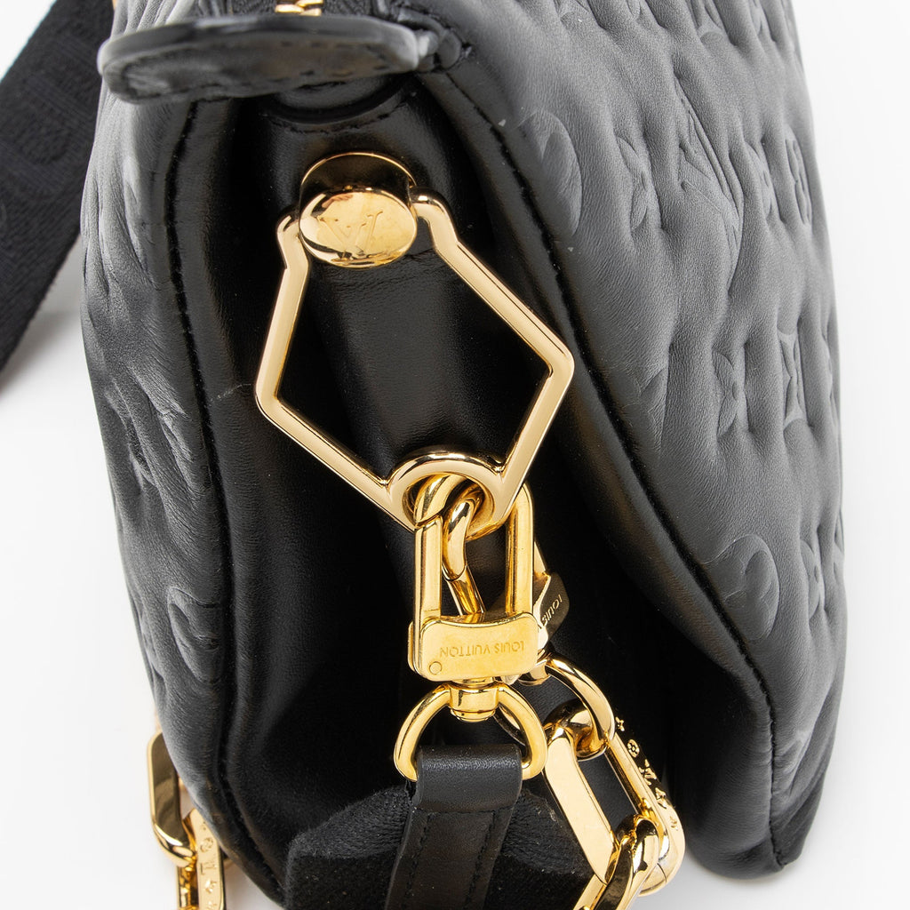 Louis Vuitton Monogram Embossed Lambskin Coussin PM Shoulder Bag