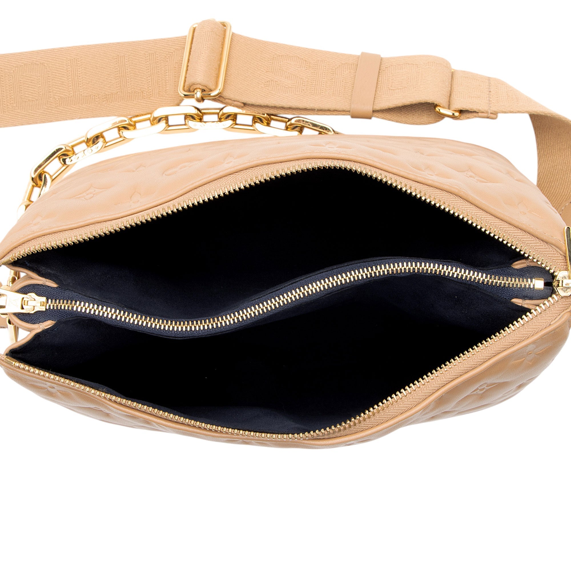 Louis Vuitton Monogram Embossed Lambskin Coussin PM Shoulder Bag