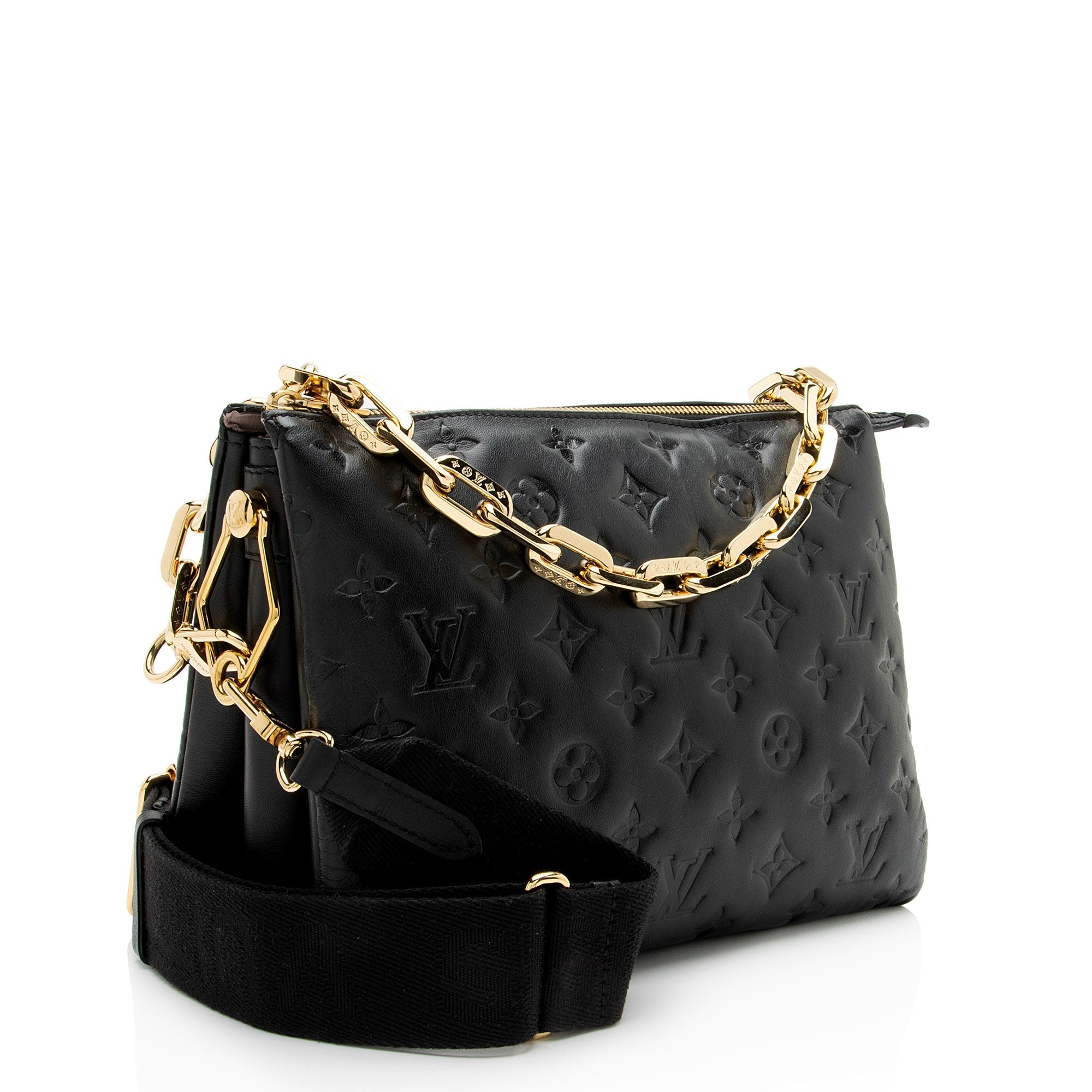 Louis Vuitton Monogram Embossed Lambskin Coussin PM Shoulder Bag