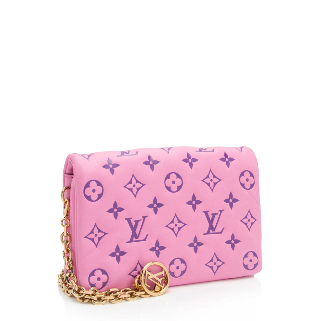 Louis Vuitton Monogram Embossed Lambskin Coussin Pochette (SHF-oTUif1)