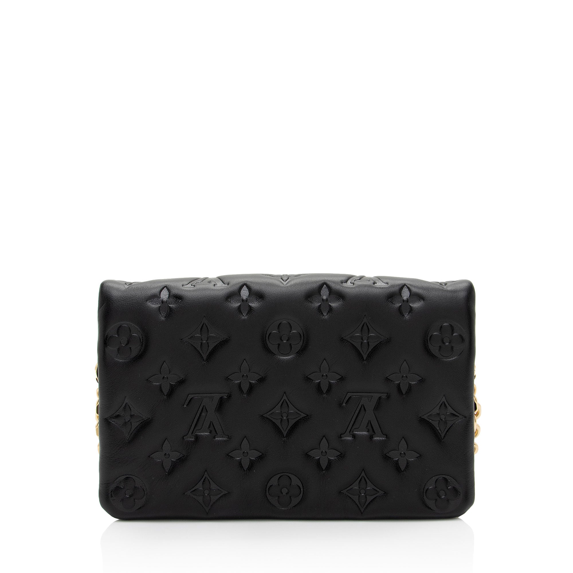 Louis Vuitton Monogram Embossed Lambskin Coussin Pochette (SHF-vpjF7w)