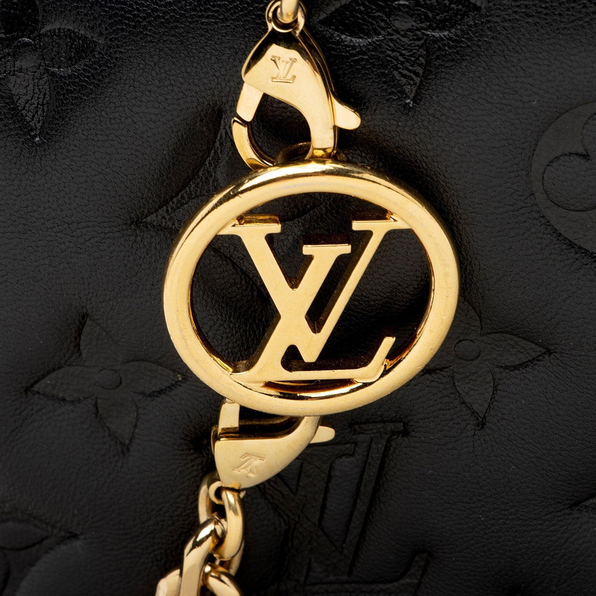 Louis Vuitton Monogram Embossed Lambskin Coussin Pochette (SHF-cmWPKU)
