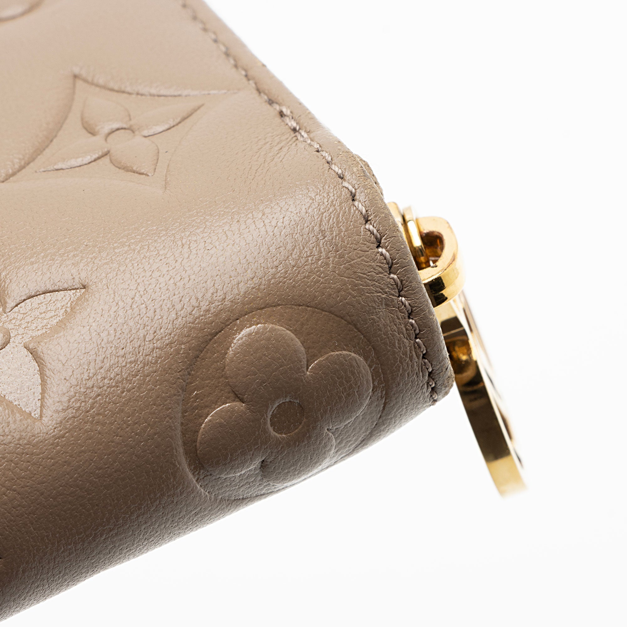 Louis Vuitton Monogram Embossed Lambskin Coussin Zippy Wallet