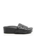 Louis Vuitton Monogram Embossed Lambskin Flatform Slide Sandals - Size 6 / 36