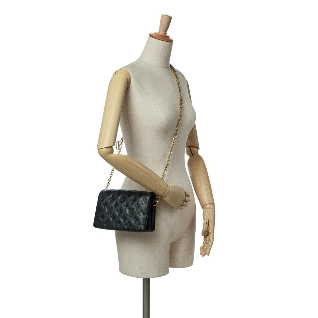 Louis Vuitton Monogram Embossed Pochette Coussin
